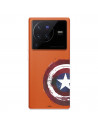 Funda para Vivo X80 Pro Oficial de Marvel Capitán América Escudo Transparente - Marvel