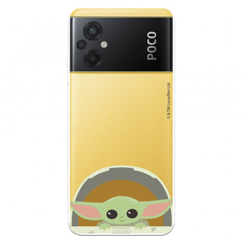 Funda para Xiaomi Poco M5 Oficial de Star Wars Baby Yoda Sonrisas - The Mandalorian