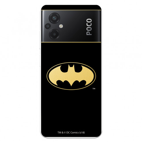 Funda para Xiaomi Poco M5 Oficial de DC Comics Batman Logo Transparente - DC Comics