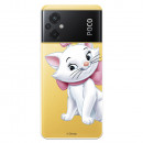 Funda para Xiaomi Poco M5 Oficial de Disney Marie Silueta - Los Aristogatos