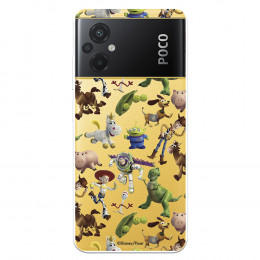 Funda para Xiaomi Poco M5 Oficial de Disney Muñecos Toy Story Siluetas - Toy Story