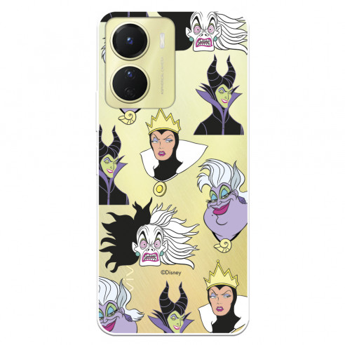 Funda para Vivo Y16 Oficial de Disney Villanas Patrón - Villanas Disney