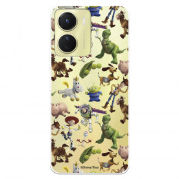 Funda para Vivo Y16 Oficial de Disney Muñecos Toy Story Siluetas - Toy Story