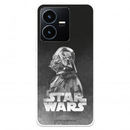 Funda para Vivo Y35 Oficial de Star Wars Darth Vader Fondo negro - Star Wars