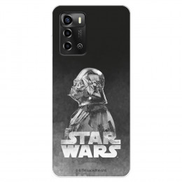 Funda para ZTE Blade A72 Oficial de Star Wars Darth Vader Fondo negro - Star Wars