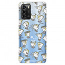 Funda para ZTE Blade A72 Oficial de Disney Chip Potts Siluetas - La Bella y la Bestia