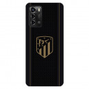 Funda para ZTE Blade A72 del Atlético de Madrid Escudo Dorado Fondo Negro  - Licencia Oficial Atlético de Madrid