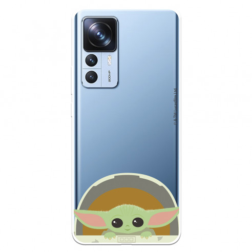 Funda para Xiaomi 12T Pro Oficial de Star Wars Baby Yoda Sonrisas - The Mandalorian