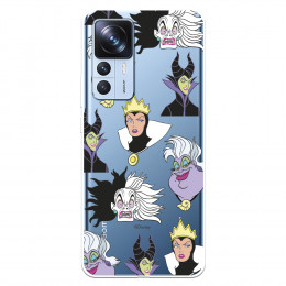 Funda para Xiaomi 12T Pro Oficial de Disney Villanas Patrón - Villanas Disney