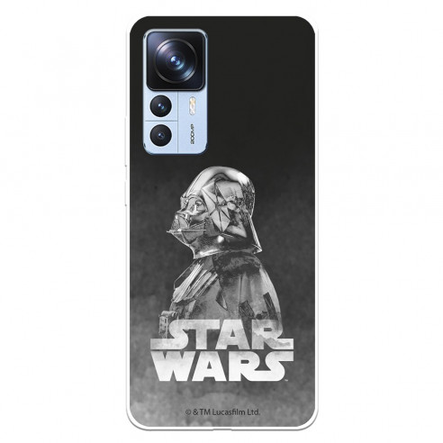 Funda para Xiaomi 12T Pro Oficial de Star Wars Darth Vader Fondo negro - Star Wars