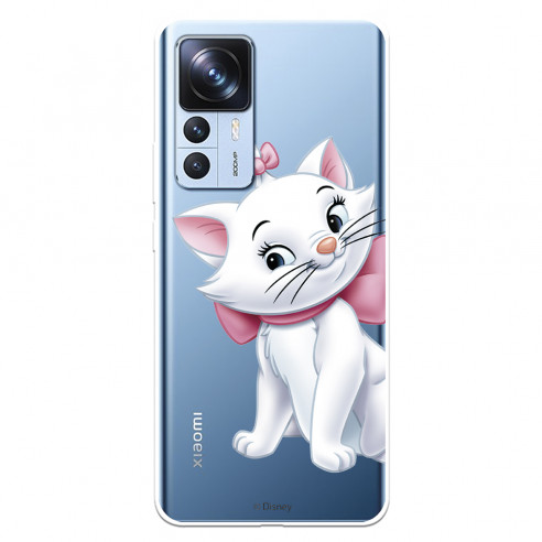 Funda para Xiaomi 12T Pro Oficial de Disney Marie Silueta - Los Aristogatos