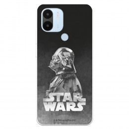 Funda para Xiaomi Redmi A1 Oficial de Star Wars Darth Vader Fondo negro - Star Wars