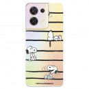 Funda para Oppo Reno 8 Oficial de Peanuts Snoopy rayas - Snoopy