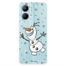 Funda para Realme C33 Oficial de Disney Olaf Transparente - Frozen