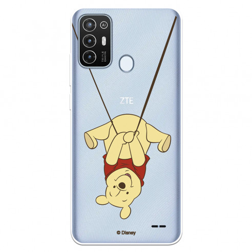 Funda para ZTE Blade A52 Oficial de Disney Winnie  Columpio - Winnie The Pooh