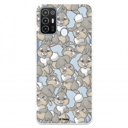 Funda para ZTE Blade A52 Oficial de Disney Tambor Patrones - Bambi