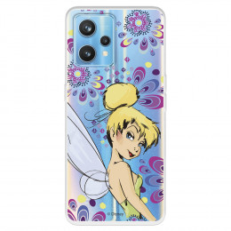 Funda para Realme 9 4G Oficial de Disney Campanilla Flores - Peter Pan