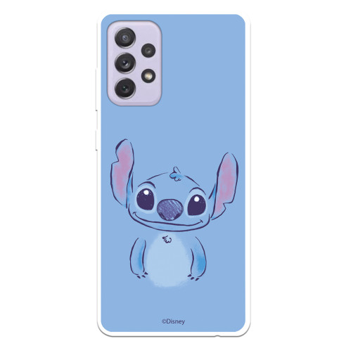 Funda para Samsung Galaxy A72 4G Oficial de Disney Stitch Azul - Lilo & Stitch