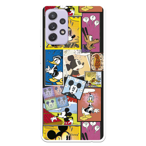 Funda para Samsung Galaxy A72 4G Oficial de Disney Mickey Comic - Clásicos Disney