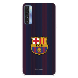 Funda para TCL 20L Plus del FC Barcelona Rayas Blaugrana - Licencia Oficial FC Barcelona