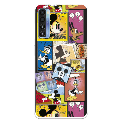 Funda para TCL 20L Oficial de Disney Mickey Comic - Clásicos Disney