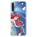 Funda para TCL 20L Oficial de Disney Ariel y Sebastián Burbujas - La Sirenita