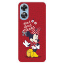 Funda para Oppo A17 Oficial de Disney Minnie Mad About - Clásicos Disney