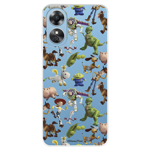 Funda para Oppo A17 Oficial de Disney Muñecos Toy Story Siluetas - Toy Story