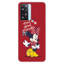 Funda para Oppo A57s Oficial de Disney Minnie Mad About - Clásicos Disney