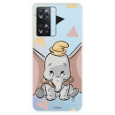 Funda para Oppo A57s Oficial de Disney Dumbo Silueta Transparente - Dumbo