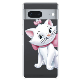 Funda para Google Pixel 7 5G Oficial de Disney Marie Silueta - Los Aristogatos