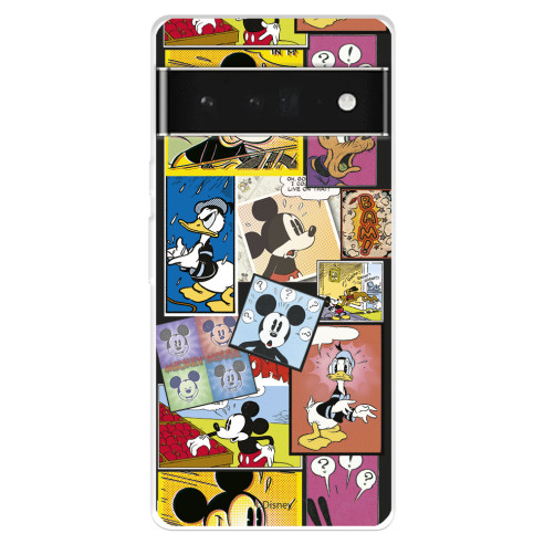 Funda para Google Pixel 7 Pro Oficial de Disney Mickey Comic - Clásicos Disney