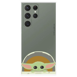 Funda para Samsung Galaxy S23 Ultra Oficial de Star Wars Baby Yoda Sonrisas - The Mandalorian