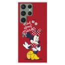 Funda para Samsung Galaxy S23 Ultra Oficial de Disney Minnie Mad About - Clásicos Disney