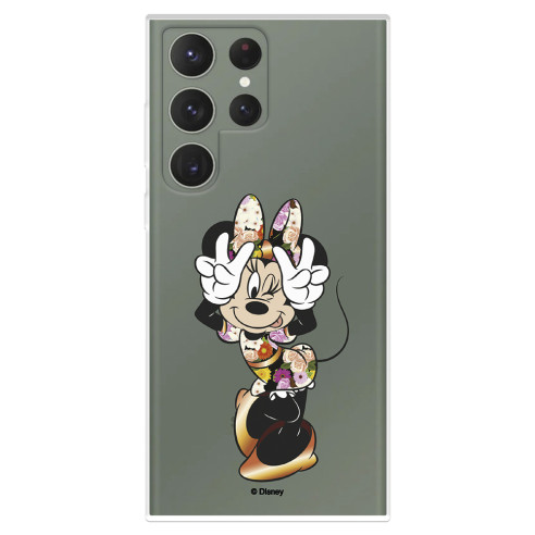 Funda para Samsung Galaxy S23 Ultra Oficial de Disney Minnie Posando - Clásicos Disney