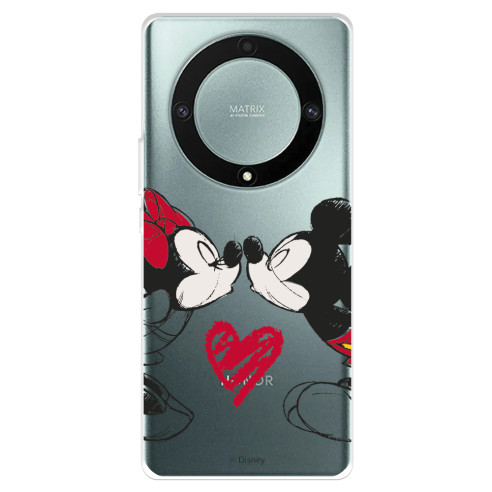 Funda para Huawei Honor Magic5 Lite Oficial de Disney Mickey y Minnie Beso - Clásicos Disney