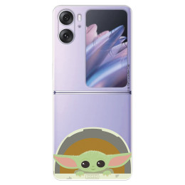 Funda para Oppo Find N2 Flip Oficial de Star Wars Baby Yoda Sonrisas - The Mandalorian