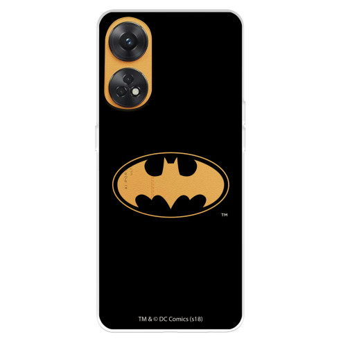 Funda para Oppo Reno 8T Oficial de DC Comics Batman Logo Transparente - DC Comics