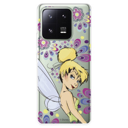 Funda para Xiaomi 13 Pro Oficial de Disney Campanilla Flores - Peter Pan