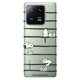 Funda para Xiaomi 13 Pro Oficial de Peanuts Snoopy rayas - Snoopy