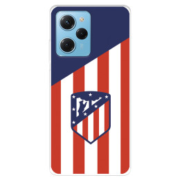 Funda para Xiaomi Poco X5 Pro 5G del Atlético de Madrid Escudo Fondo Atletico  - Licencia Oficial Atlético de Madrid