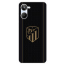 Funda para Realme 10 del Atlético de Madrid Escudo Dorado Fondo Negro  - Licencia Oficial Atlético de Madrid