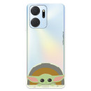 Funda para Huawei Honor X7A Oficial de Star Wars Baby Yoda Sonrisas - The Mandalorian