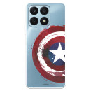 Funda para Huawei Honor X8A Oficial de Marvel Capitán América Escudo Transparente - Marvel