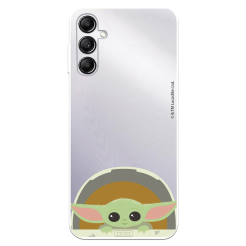 Funda para Samsung Galaxy A14 5G Oficial de Star Wars Baby Yoda Sonrisas - The Mandalorian