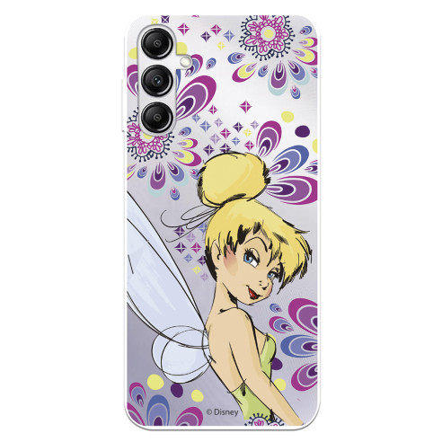 Funda para Samsung Galaxy A14 5G Oficial de Disney Campanilla Flores - Peter Pan