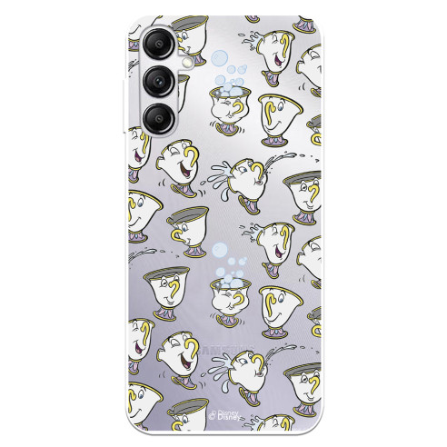 Funda para Samsung Galaxy A14 5G Oficial de Disney Chip Potts Siluetas - La Bella y la Bestia