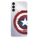 Funda para Samsung Galaxy A14 5G Oficial de Marvel Capitán América Escudo Transparente - Marvel