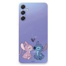 Funda para Samsung Galaxy A34 5G Oficial de Disney Angel & Stitch Beso - Lilo & Stitch