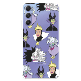 Funda para Samsung Galaxy A34 5G Oficial de Disney Villanas Patrón - Villanas Disney